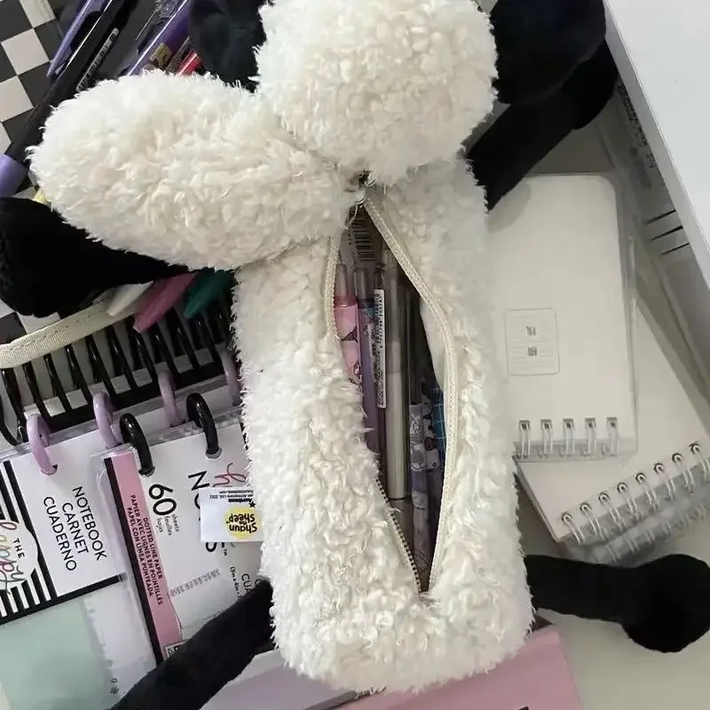 Плюшевая милая сумка для ручек Shaun украшения школьные принадлежности коробка