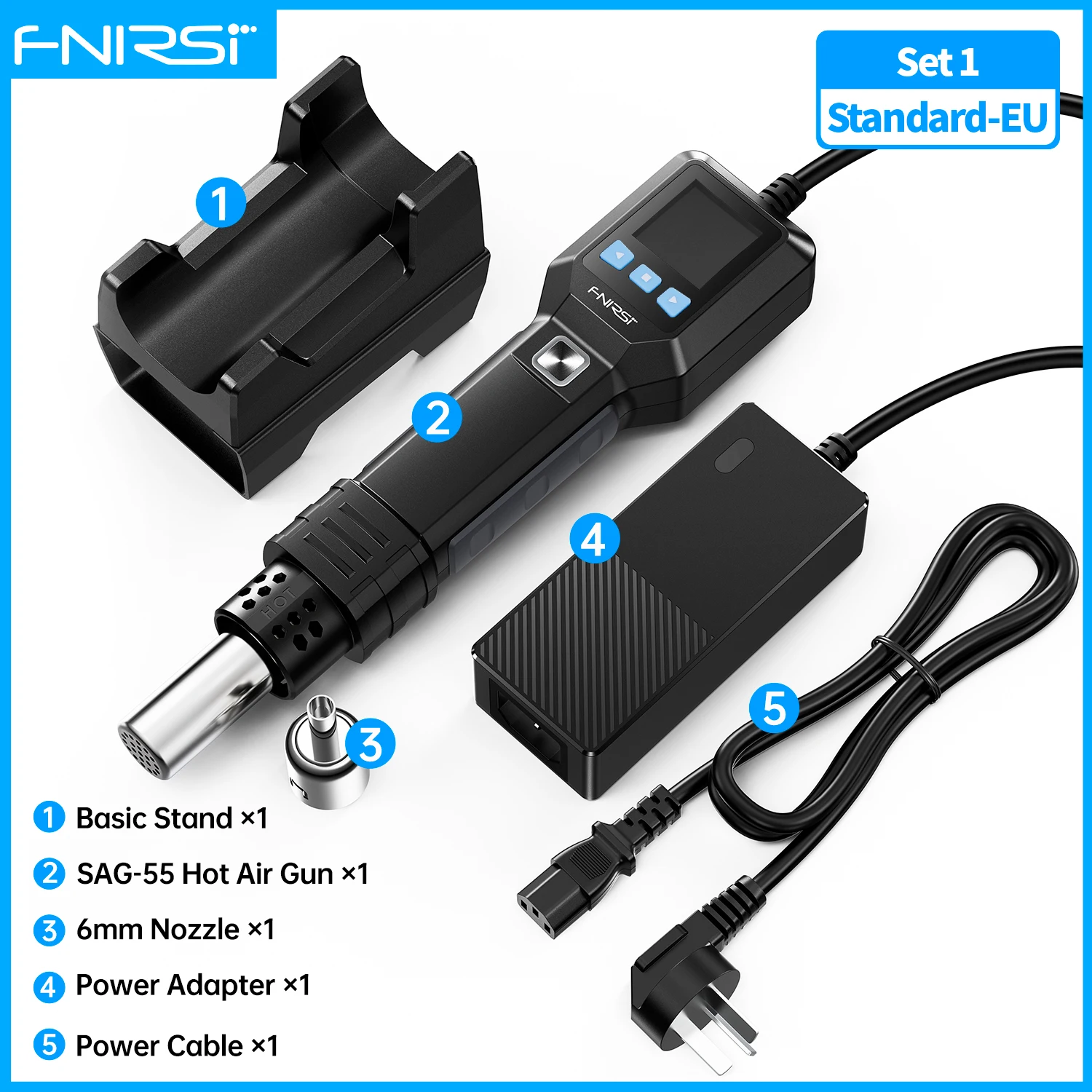 

FNIRSI SAG-55 термопистолет 550 Вт