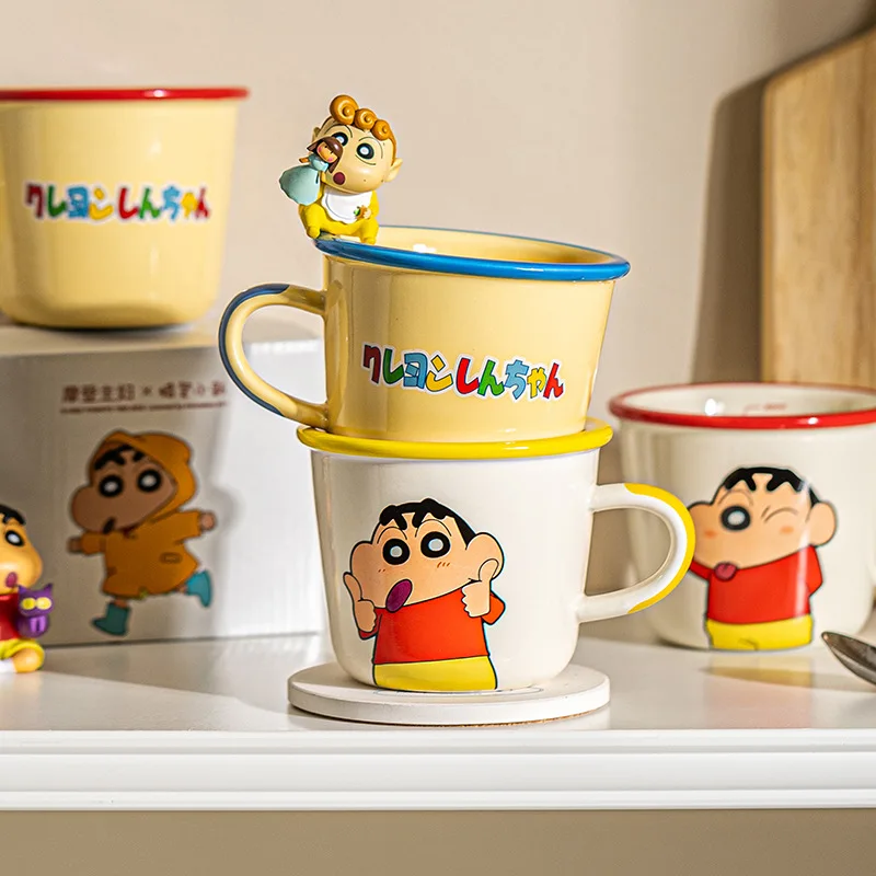 

Kawaii Crayon Shin-Chan Anime Hobby Vintage Ceramic Mug Cartoon Milk Mug Breakfast Mug Birthday Present