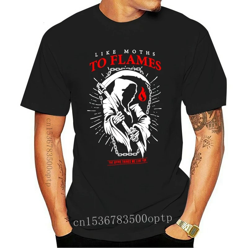 

Camiseta de hombre como polillas As Reaper s, camisa переключенная negra, camiseta de mujer, новинка