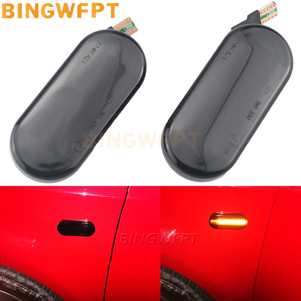 

BINGWFPT фонари поворота желтого и желтого цвета, Светодиодные индикаторы для VW Bora Golf 3 4 Passat 3BG Polo SB6 12 В