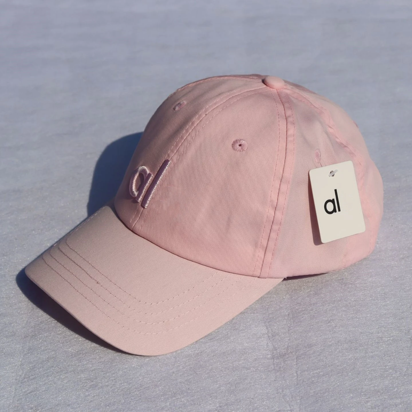 NWT Fitness Women's Gym Baseball Cap Al Yoga Embroidered Font Fashionable and Versatile Baseball Cap Sports Jogging Sunshade Hat