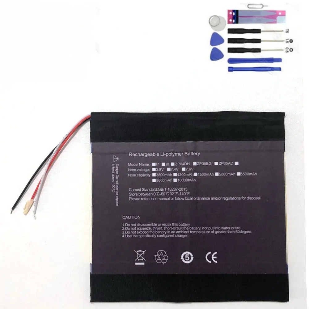 Original size replacement battery for Teclast X98 4G Tablet PC 3 Lines welding batteries+tools |
