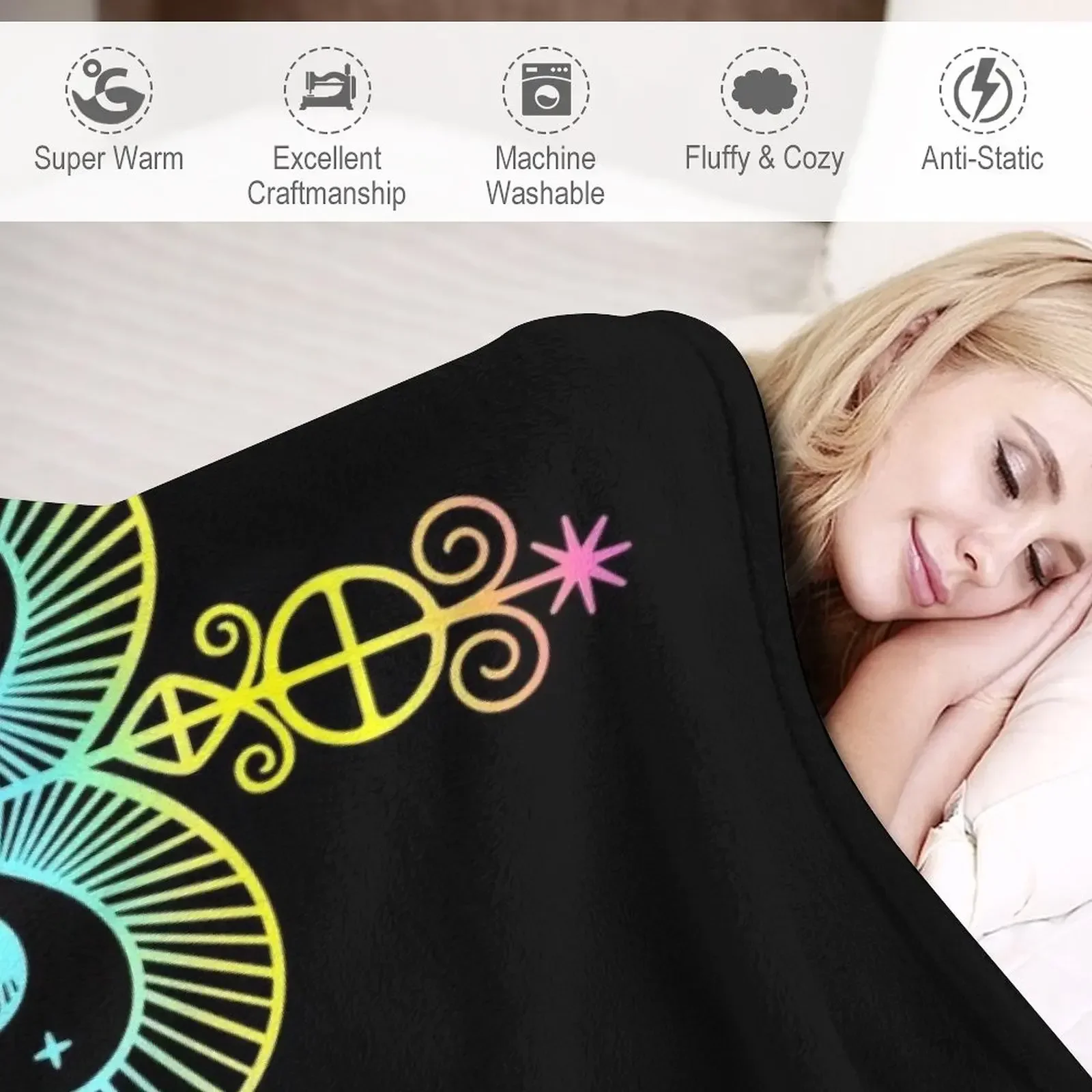 Декоративное одеяло Erzulie Freda veve Loa Voodoo свободное красивое искусственное