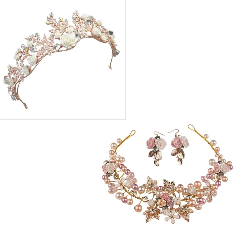 

Новая свадебная корона в стиле барокко с жемчугом головная Повязка женская свадебная корона для волос аксессуары для волос корона принцесс...