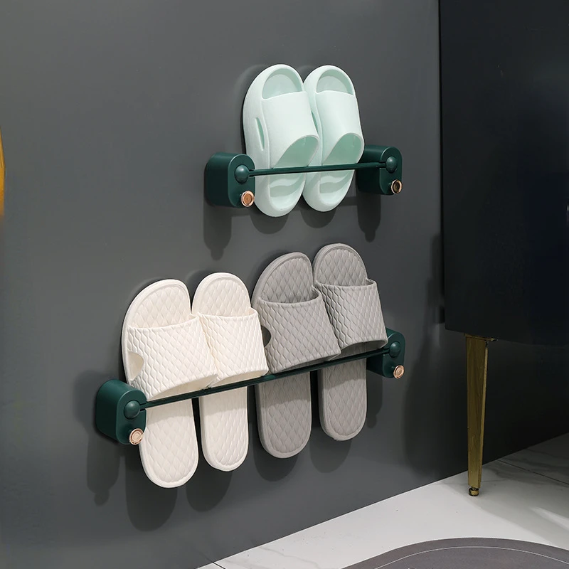 

Bathroom Storage Rack Kitchen Accessories New Style Wall Mounted Shoe Storage Rack Hole Free Organizer Home Organization Garden