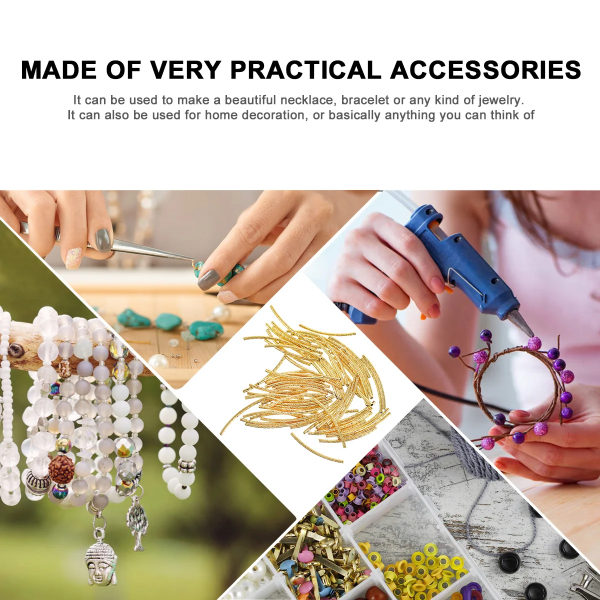 200 шт. автомобильные цветочные изгибные бусины ювелирные аксессуары