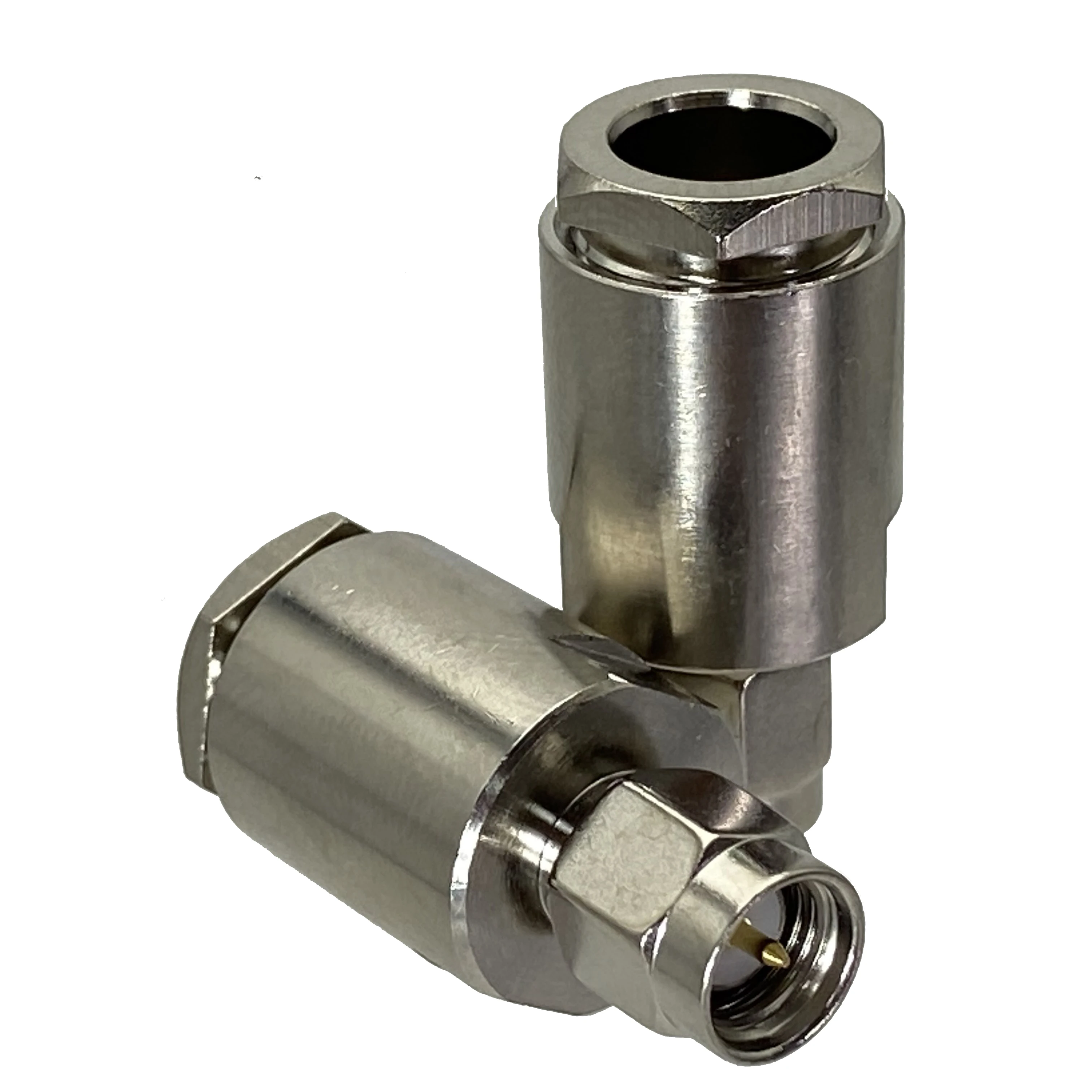 

Connector SMA male plug Clamp for RG8 LMR400 RG213 RG165 Cable Nickel Plated Wire Terminals 1Pcs