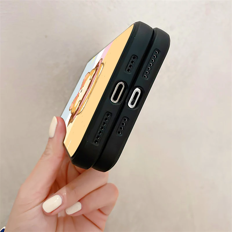 Чехол для телефона с мультяшной собакой корги силиконовый чехол iPhone 11 12 13 Pro Max Mini X