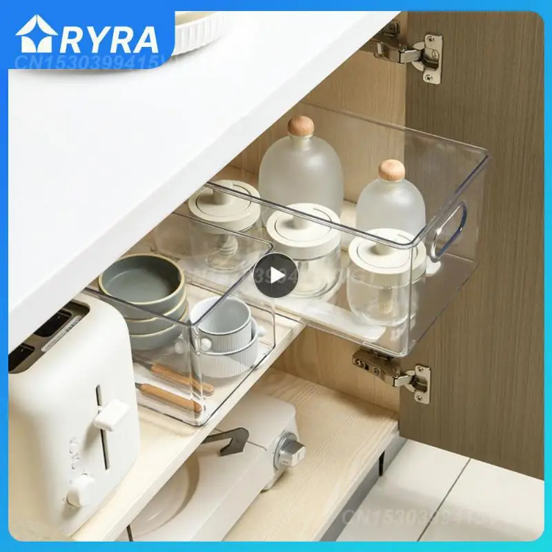 

Retractable Drawer Sliding Rails Bin Tracks For Kitchen Bedroom Drawer Basket Pull Rail Convenient Office Slide Rail Durable
