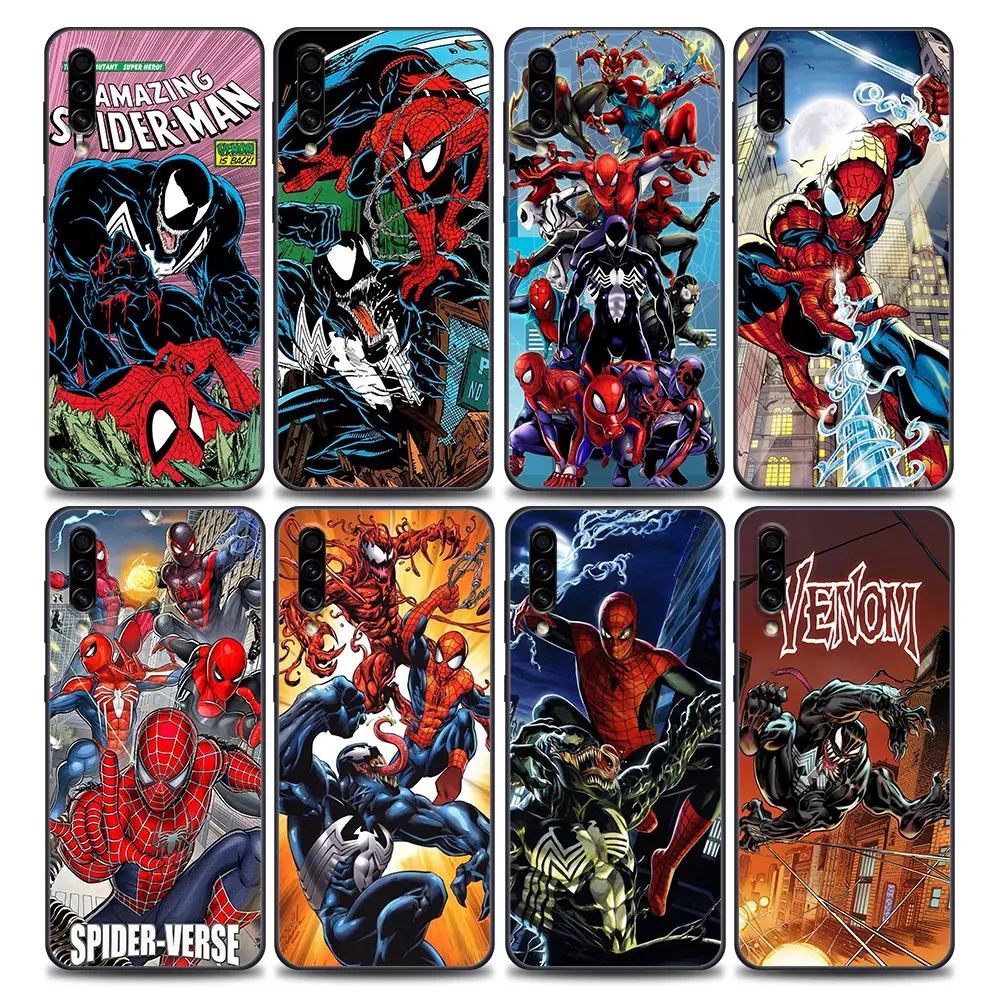 

Amazing Spider-Man Venom Phone Case For Samsung Galaxy A30s A10e A40 A50 A60 A70 A80 A7 A9 2018 Coque Fundas Cover Marvel Comics