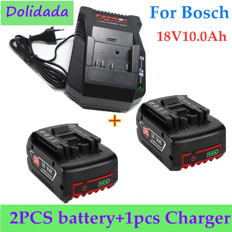 

100% Оригинальный 18V1800 0 мАч Перезаряжаемый для Bosch 18v18. 0Ah резервный портативный запасной индикатор BAT609 + зарядное устройство 3A