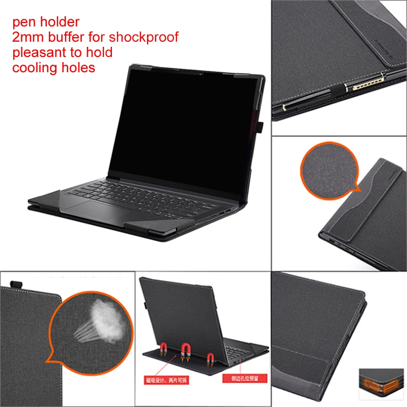 2021 чехол для ноутбука Dell Inspiron 16 7610 Plus 7000 7560 7580 15 6 ПК кожаная сумка подарок