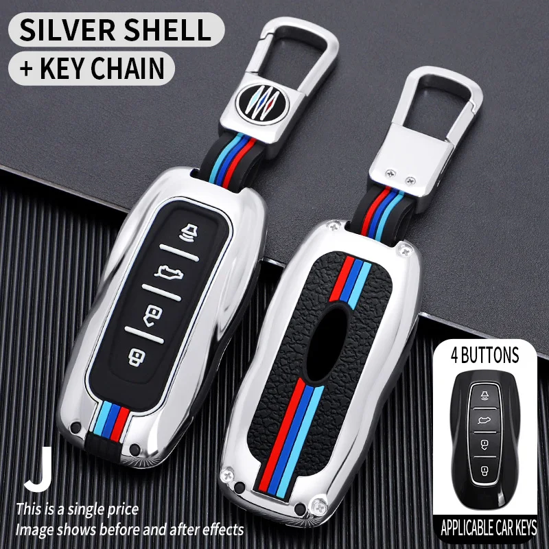 

Car Key Case Cover Shells For Ford Fusion Mustang Explorer F150 Edge Mondeo Mk5 Focus Mk4 2019 2020 2021 Accessories Car-Styling
