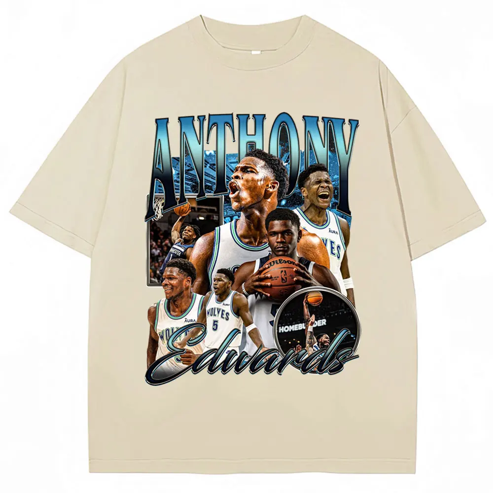 Винтажная футболка с рисунком Энтони Эдварда мужская одежда подарочная для