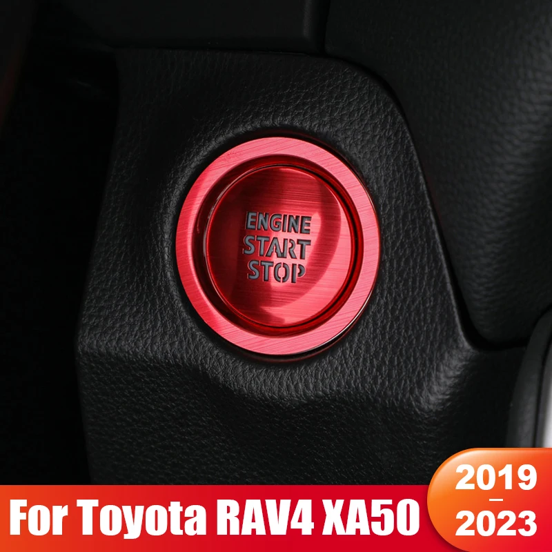 

For Toyota RAV4 XA50 2019 2020 2021 2022 2023 RAV 4 Hybrid LE XLE Car Engine Push Start Stop Button Cover Trim Accessories