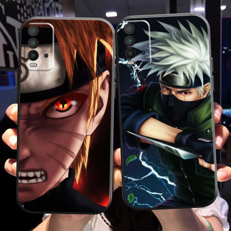 

Naruto Akatsuki Anime Phone Case For Xiaomi Poco M3 M3 Pro 5G POCO X3 PRO NFC X3 GT Black Carcasa Silicone Cover Soft