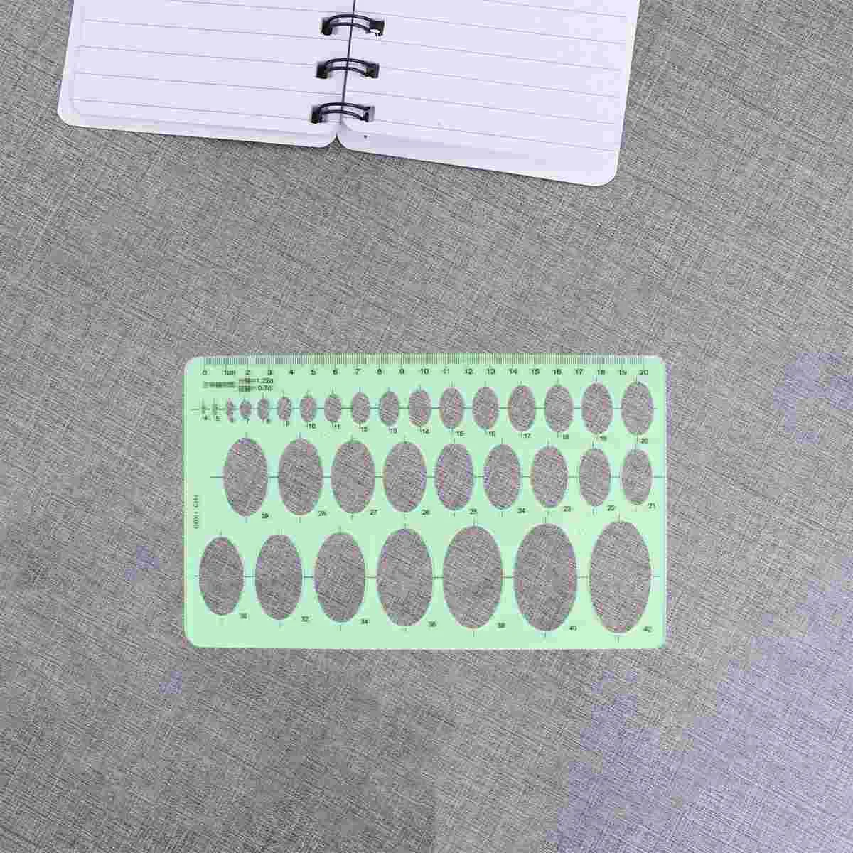 

3 Pcs in 1 Set Multi-purpose Drawings Templates Measuring Geometric Rulers Plastic Draft Rulers for School Office Student