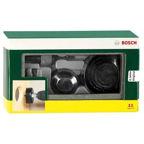 

Bosch 2 607 019 450 Hole Saw Holesaw Set 8 Piece (22/25/29/35/38/44/51/68 2 hexagonal Adapter, 1 A
