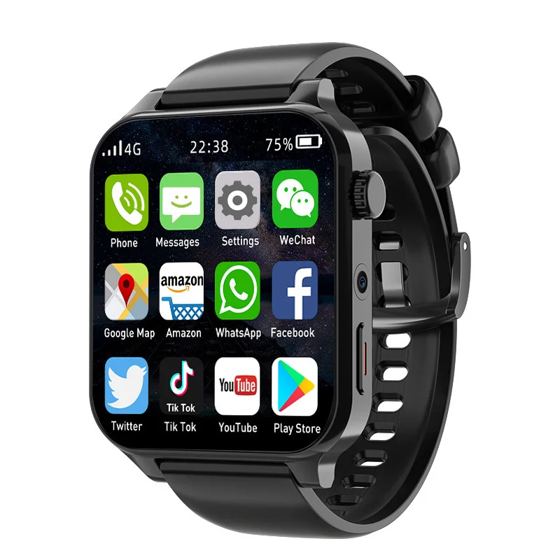 

2023 New RAM 4GB ROM 64GB 1.99 Inch 4G Call Smart Watch GPS Wifi Dual Camera Heartrate Testing Waterproof Sports Men Smartwatch
