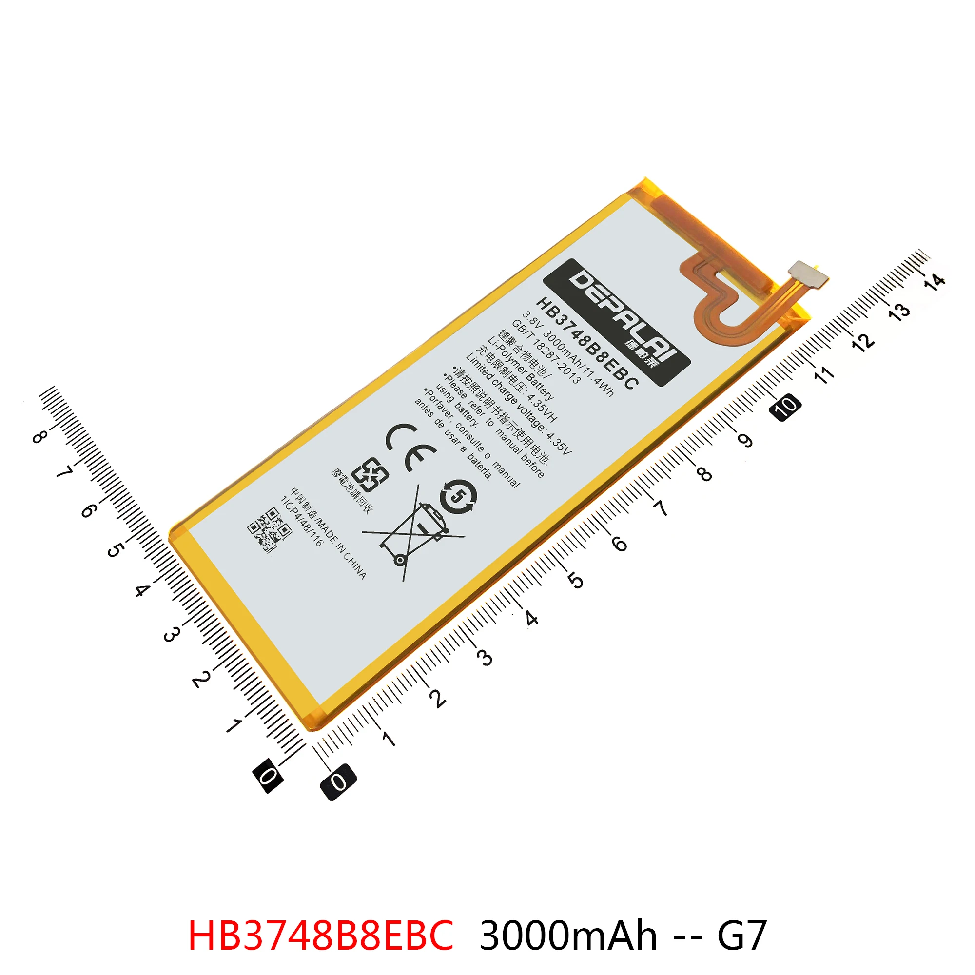 

Battery For Huawei G7 G7-TL100 C199 G7 Plus G8 G8X Honor 5A 5X KIW-L21 L23 L24 GR5 KII-L22 Batteries HB396481EBC HB3748B8EBC