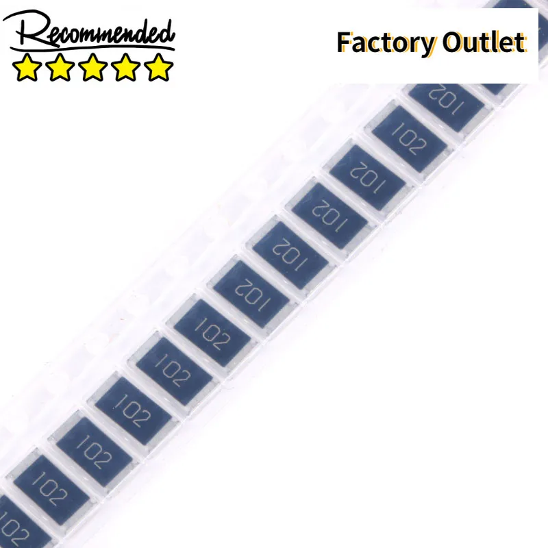 

50 pcs SMD Chip Resistor 2512 1W 1KR 1K 1000 ohm 102 5% Resistance Kit