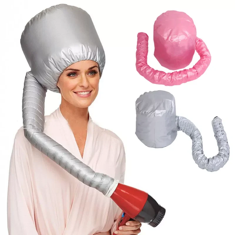 

Nylon Hair Dryer Nursing Caps Easy Use Hair Perm Hair Dryer Hair Modelling Warm Air Drying Treatment Safe Cap Home Salon Use 1Pc