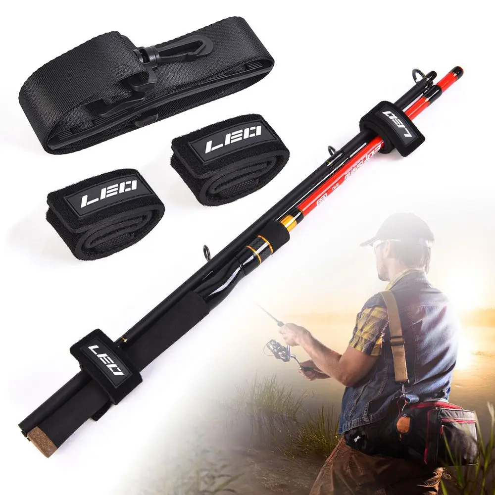 

Stable Hot Outdoor Sports Portable Shoulder Travel Fishing Tackle Holder Fishing Rod Belt Carry Strap Band