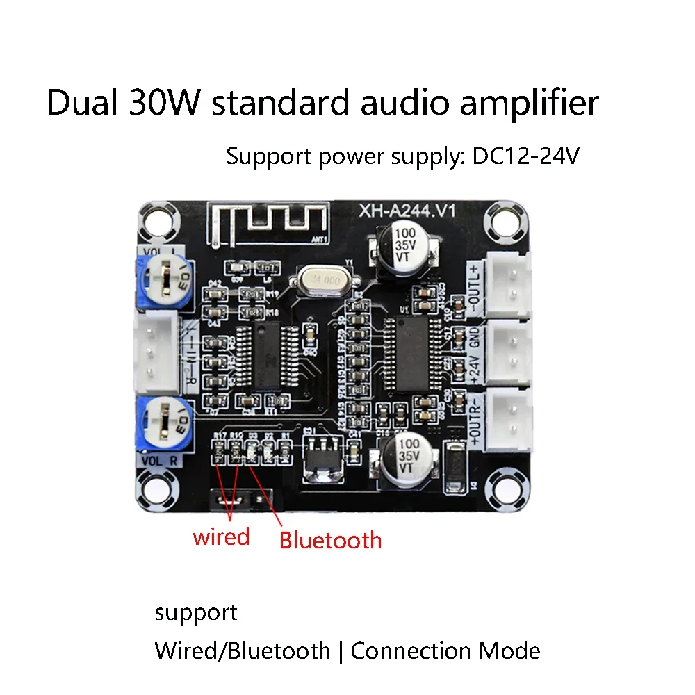 XH-A244 Универсальный модуль аудиоусилителя TPA3110D2 Плата цифрового усилителя