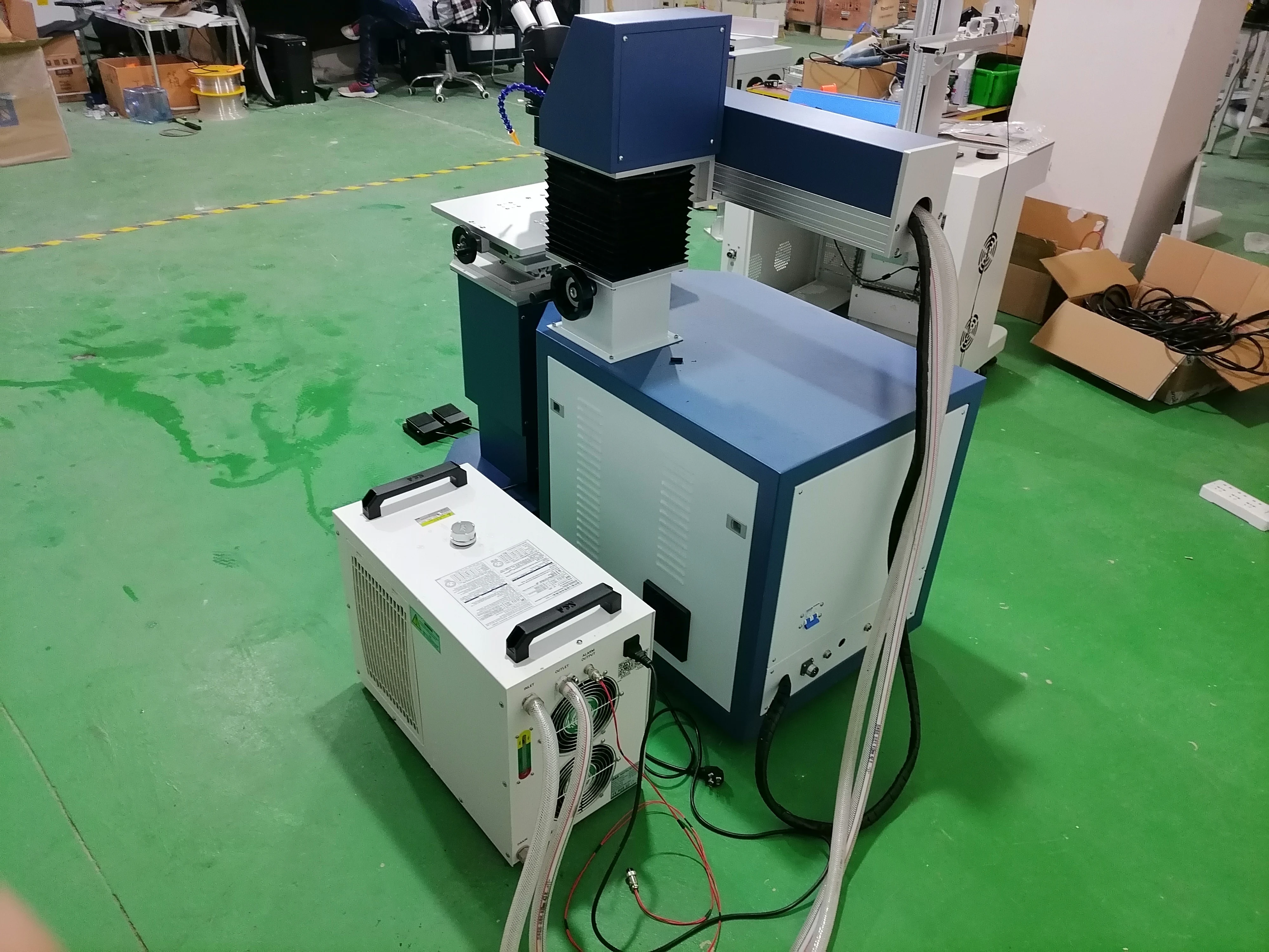 

Abrasive welding machine