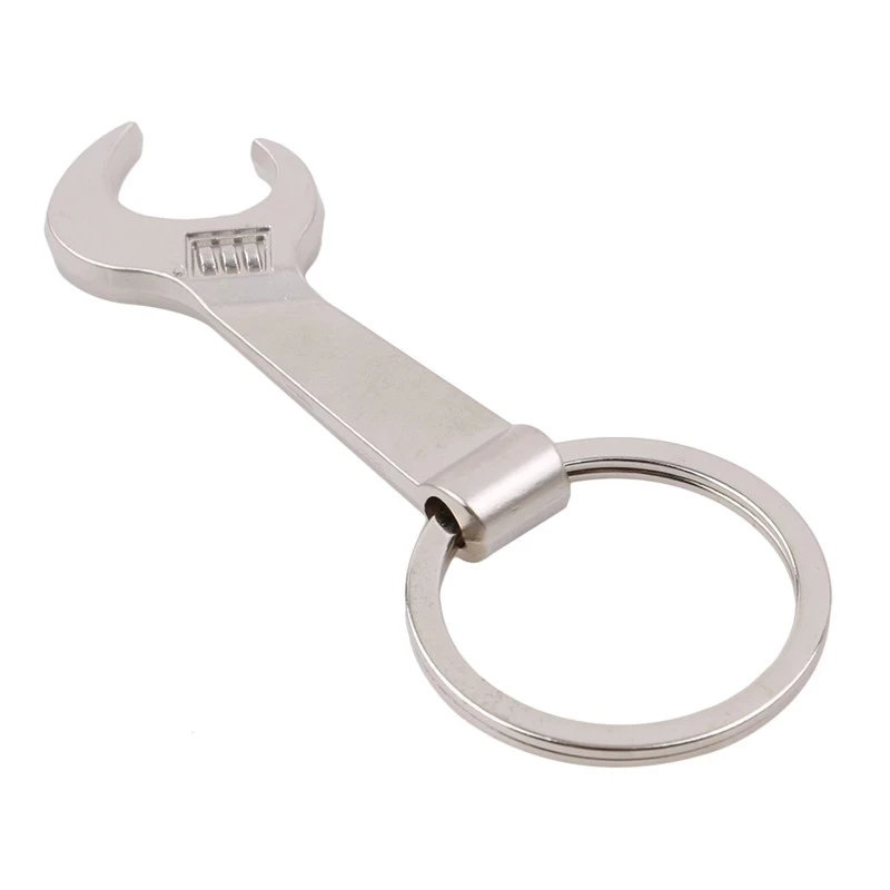 

Key Shape Stainless Steel Opener Wrench Keychain Shape Beer Bottle Opener Small Gift Utility Gadget