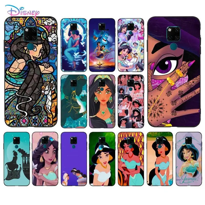 

Disney Aladdin Jasmine Princess Phone Case for Huawei Mate 20 10 9 40 30 lite pro X Nova 2 3i 7se