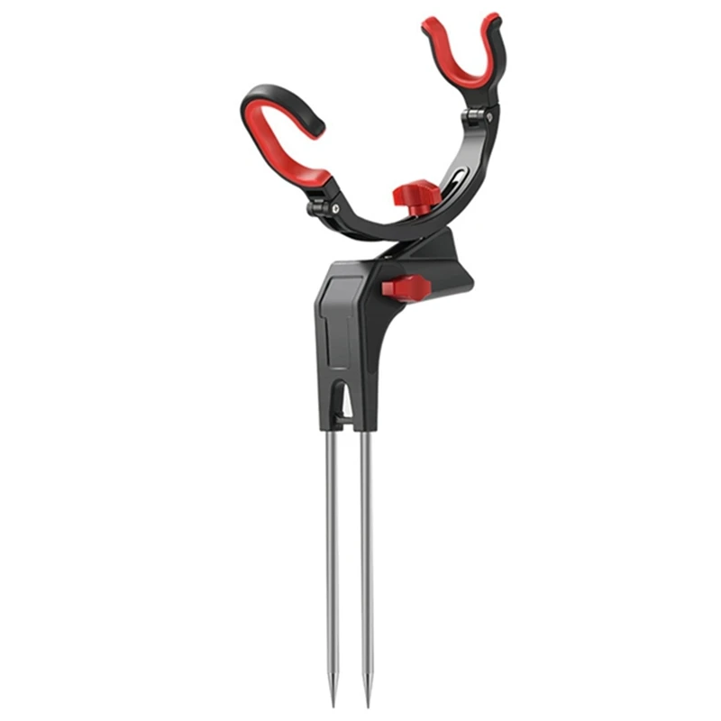 

Fishing Rod Holder 360 Degree Adjustable Fishing Rod Holder Universal Foldable Fishing Rod Fixed Rod Holder Holder Black&Red