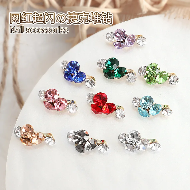 5 шт. супер блестящие чешские ворсовые заостренные бриллианты полоски из сплава