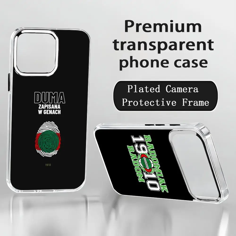 Фото Чехол для телефона Israeli R-Radomiak R-Radom для iPhone 17 Air, 16, 15, 14, 13, 12, 11 Pro Max Plus, с хромированными кнопками и прозрачным кольцом для камеры №1
