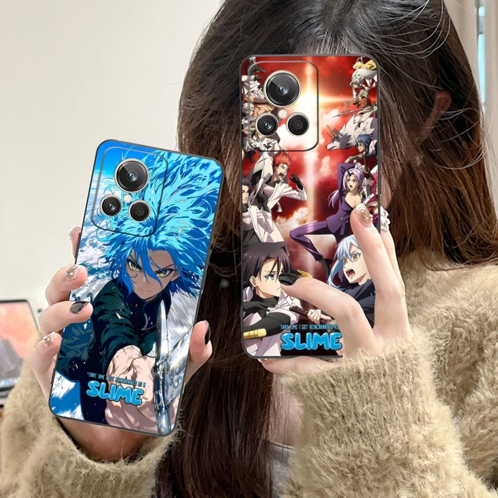 Slime Tensura Rimuru Mobile Phone Case for Realme GT 2 9i 8i 7i Pro X50 X2 C35 C21 C20 C11 C3 Black Soft Cover Shell