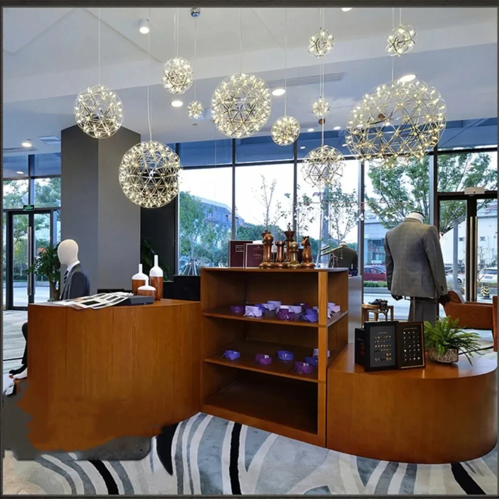 Италия Дизайнер Собранный Искровой Шар Светодиодные Люстры Фейерверк