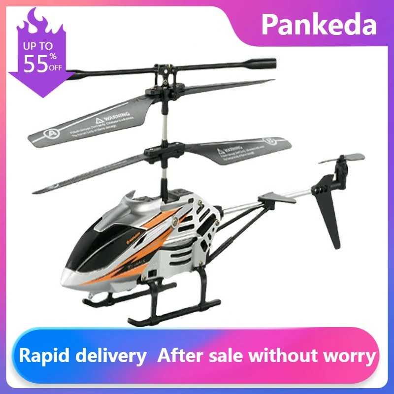 

3.5 Pass Alloy Remote Control Airplane USB Charging Helicopter with LED Light Wireless RC Aircraft Toy Children Birthday Gift