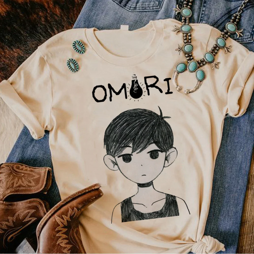 

Женская футболка Omori, забавная дизайнерская футболка с графическим принтом, женская одежда с забавным комиксом в стиле 1920-х годов