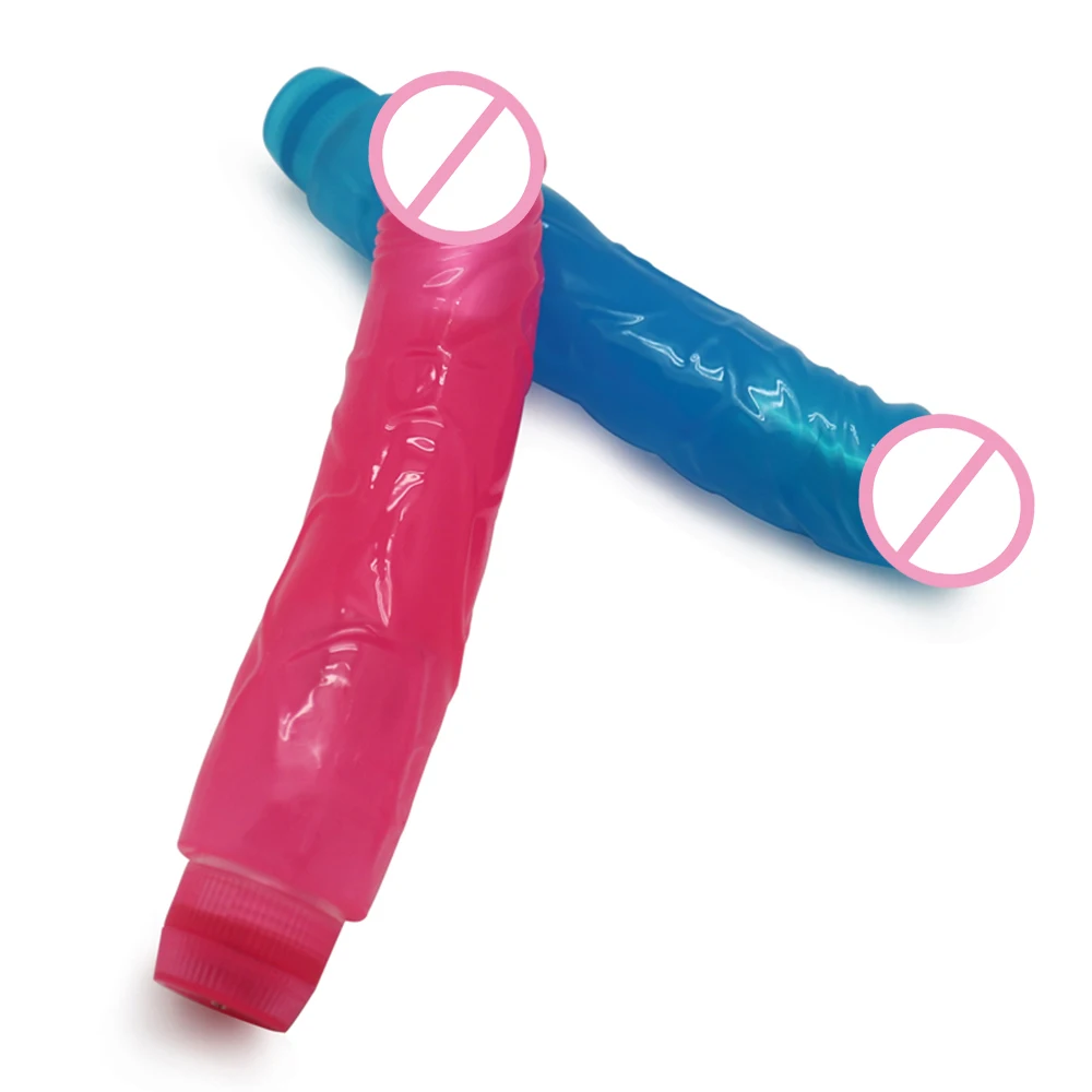 

Crystal Multispeed Waterproof Realistic Dildo Vibrator Soft Jelly Powerful G Vibe Vibrate Sex Toy For Women G Spot Mastubating