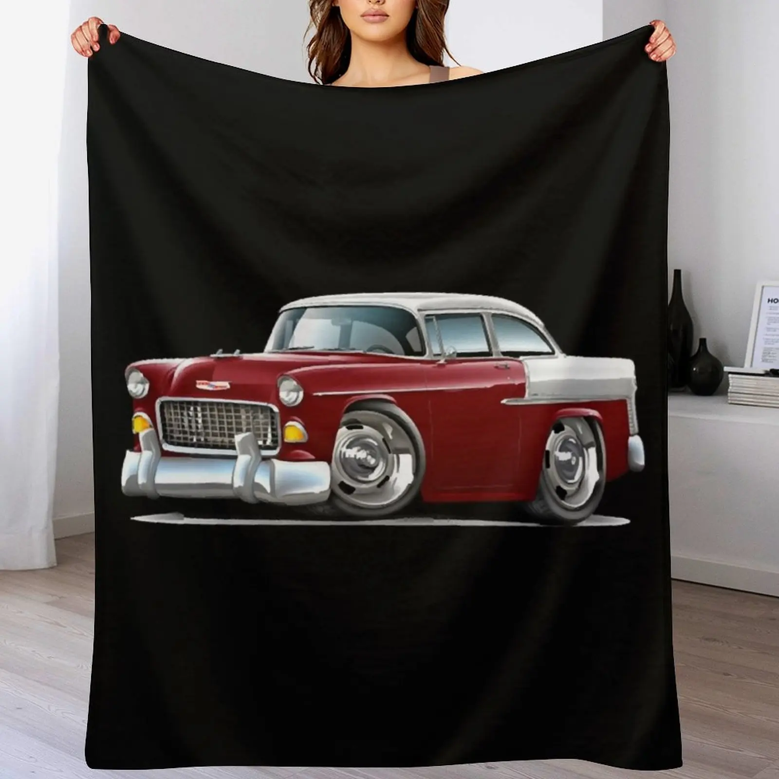 Плед Chevy Belair Maroon Car