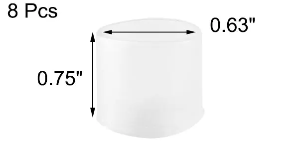

8 шт., защитные насадки для мебели, стула, 16 мм, 0,63 дюйма