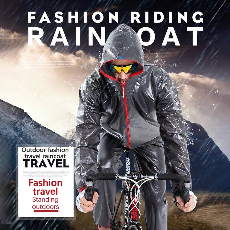 

MTB Bike Cycling Jacket Sets Men Women Waterproof Windproof Raincoat Reflective Jersey Pants Suit Bicycle Clothing