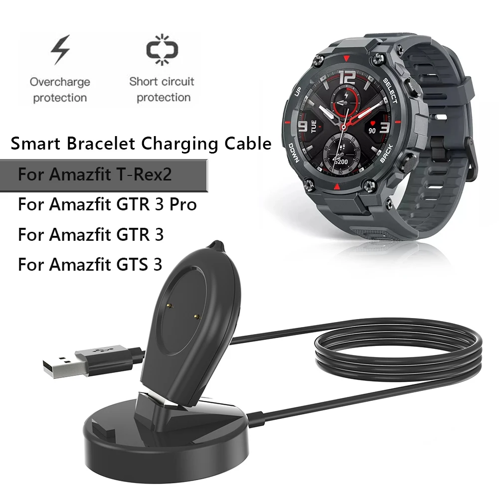 

100 см зарядный кабель аксессуары для умных часов 2 в 1 Зарядная база запасные части зарядная док-станция для Amazfit GTR 3 Pro
