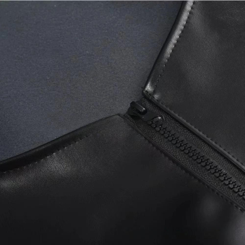 Men's Sexy PU Leather Lace Up Tank Top and G-string Pants Set Tight Jumpsuit Emotional Party Night Club Wear Temptation Clothing