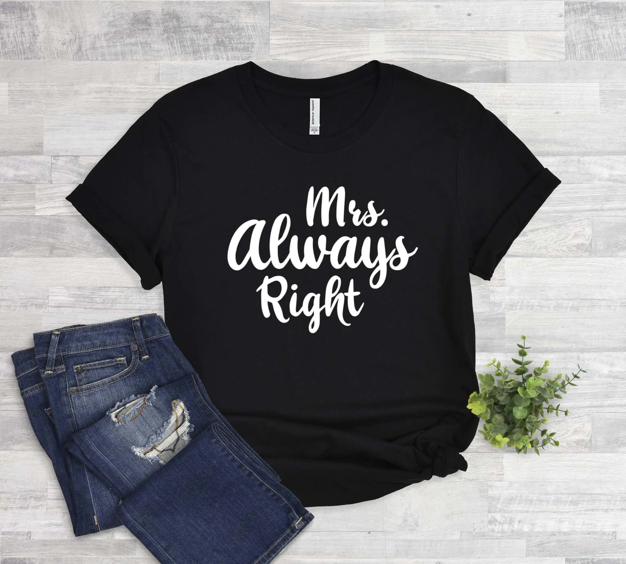 Футболка Mrs Always Right Funny Know it All Control Freak Sarcastic Never Wrong