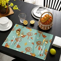 outdoor table placematsalloween wizard and castle stain proof cotton linen placemats for kitchen table insulation table mats