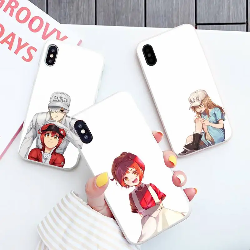 

Working cell anime Phone Case Candy Color for iPhone 6 7 8 11 12 13 s mini pro X XS XR MAX Plus