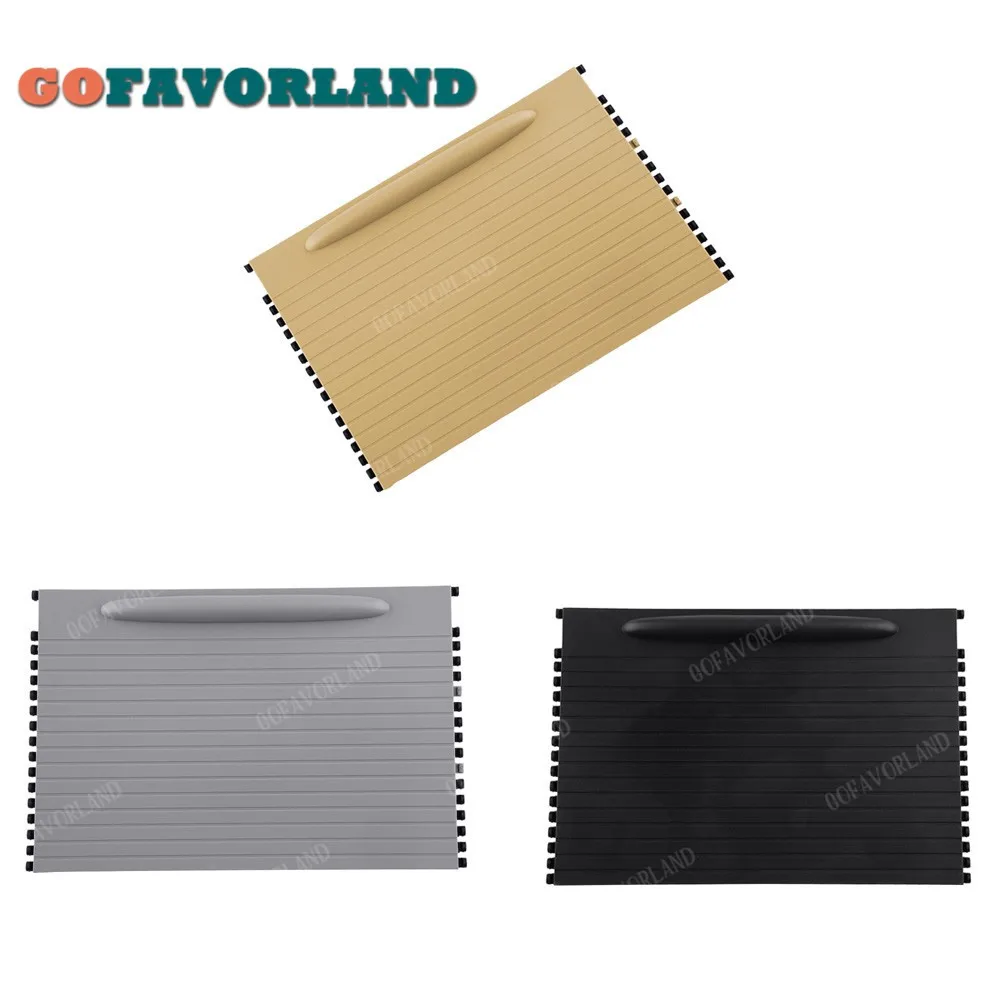 

Front Centre Console Roller Blind Cover Plastic Beige Or Black Or Grey 7L5862531 For Porsche Cayenne 2003-2010