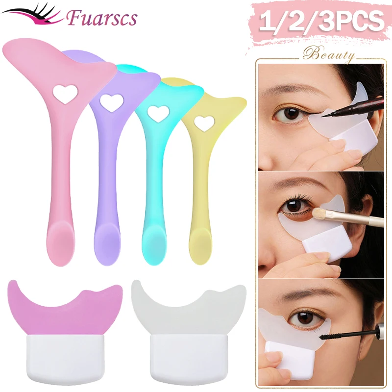 

Silicone Eyeliner Stencils Wing Tips Marscara Drawing Lipstick Wearing Aid Face Cream Mask Applicator Makeup Tool Resusable